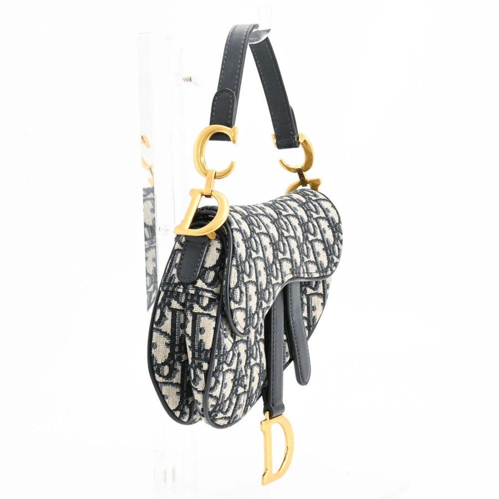 Dior Handbag Saddle Bag Blue Navy